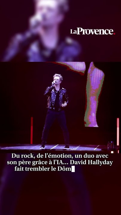 Du rock, de l'émotion, un duo avec  son père grâce à l'IA… David Hallyday  fait trembler le Dôme