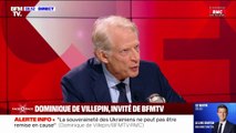 Dominique de Villepin: “L’impératif, c’est de voter un budget”