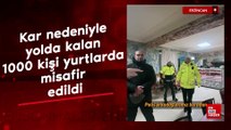 Erzincan Valisi Hamza Aydoğdu, yollarda mahsur kalan vatandaşların yanında oldu