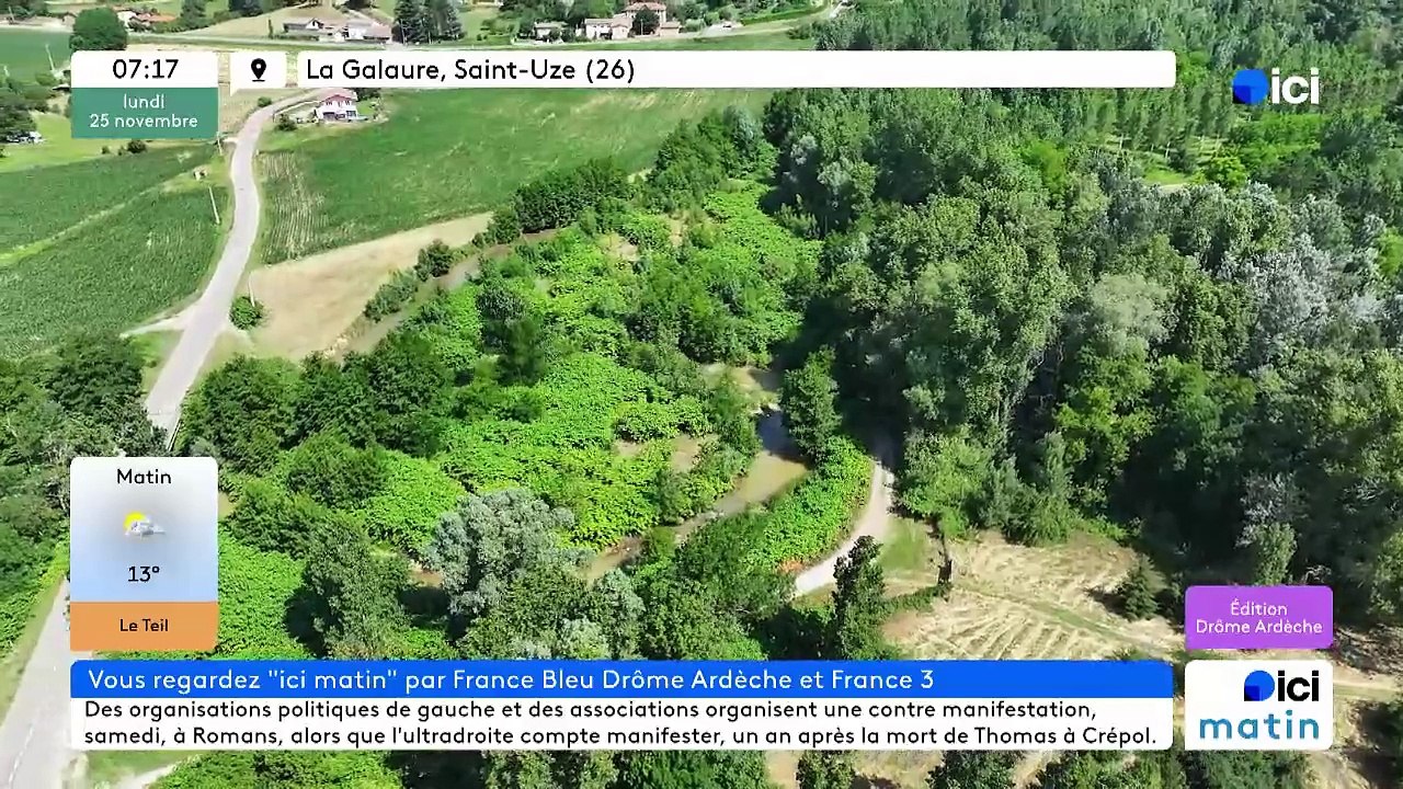 25/11/2024 - ICI Matin France Bleu Drôme Ardèche en vidéo