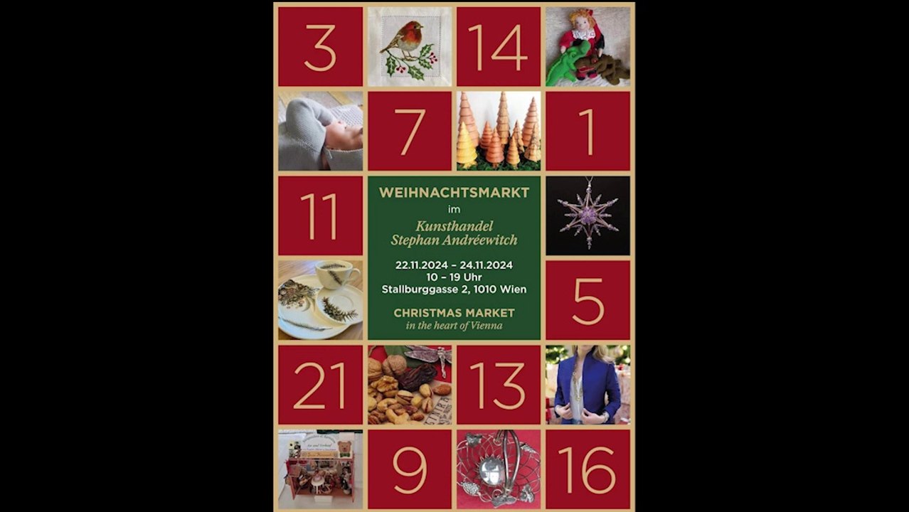 Kunsthandel Stephan Andréewitch Christmas market in the heart of Vienna