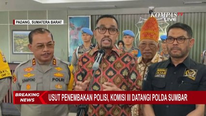 BREAKING NEWS! Datangi Polda Sumbar, Ini Pernyataan Komisi III Terkait Kasus Penembakan Polisi