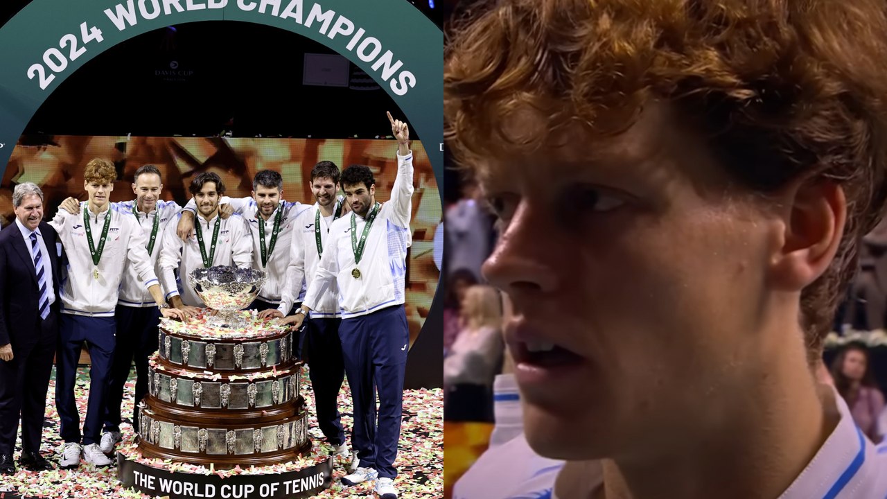 Tennis - Davis Cup 2024 - Jannik Sinner and Italy have retained the Davis Cup trophy : "We are so proud"