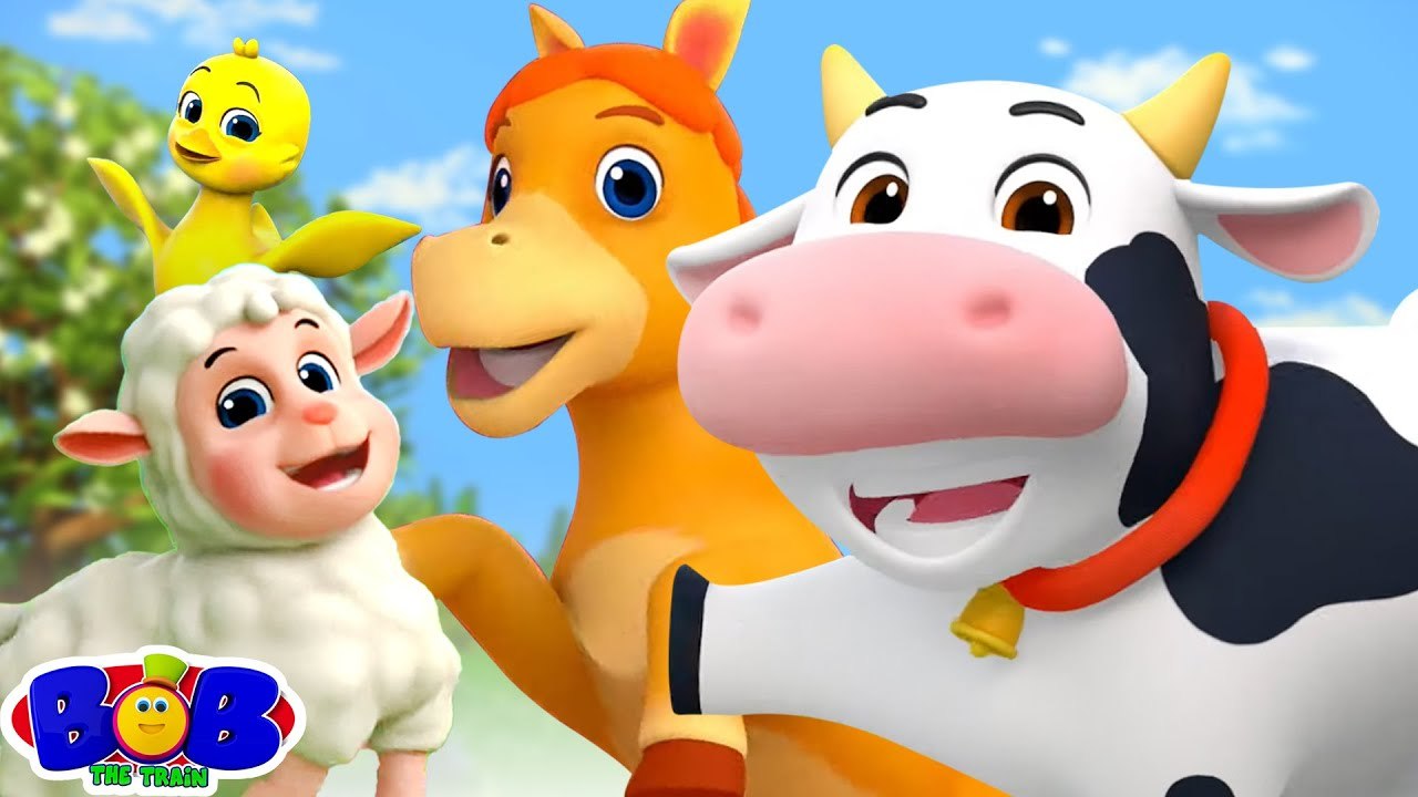 Autour de la Ferme, Vidéo Dessin Animé Animaux et Chanson pour Enfants