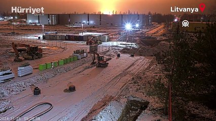 Litvanya'da kargo uçağı binanın üzerine düştü