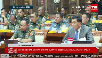 Hasanuddin Soroti Netralitas TNI di Rapat Komisi I DPR Bersama Menhan dan Panglima | SERIAL PILKADA