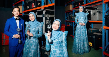 Dress Biru Cut Syifa Sempena SCTV Awards Raih Pujian!