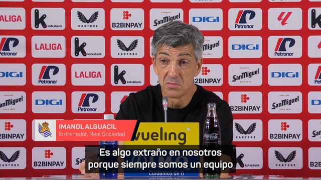 El tremendo enfado de Imanol Alguacil con sus jugadores: Si hubiera podido cambiar a los 11...