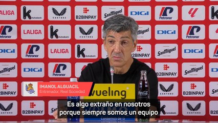 El tremendo enfado de Imanol Alguacil con sus jugadores: "Si hubiera podido cambiar a los 11..."