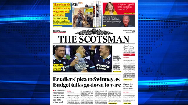 The Scotsman Bulletin Monday November 25 2024 #Budget