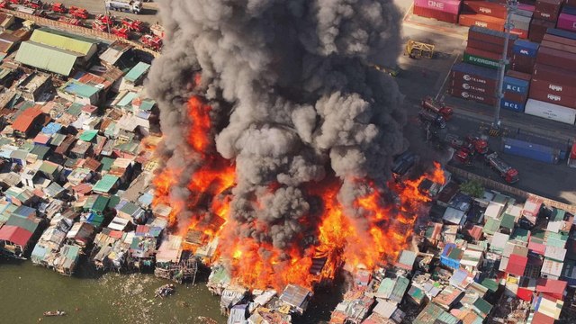 Alrededor de 8.000 personas pierden sus hogares en un incendio en Manila, Filipinas