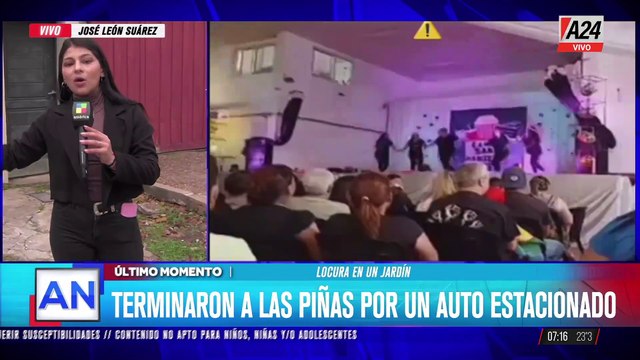 Locura en un jardín de infantes de José León Suárez: terminaron a las piñas por un auto estacionado