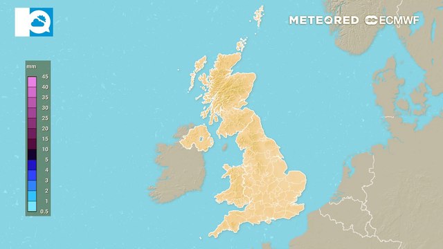 UK Weather: A drier interlude for many before further rain is expected mid week.
