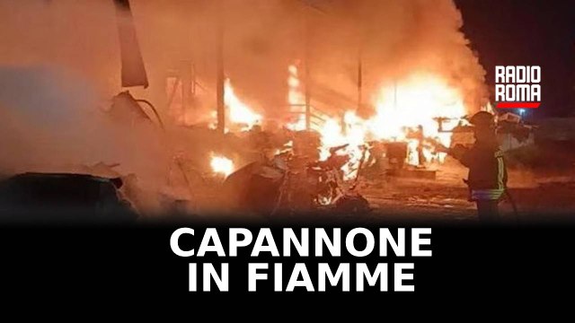 Tor Cervara, in fiamme capannone occupato