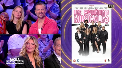 Priscilla Bettin, Cécilia Cara et Damien Sargue dans "Face à Hanouna"