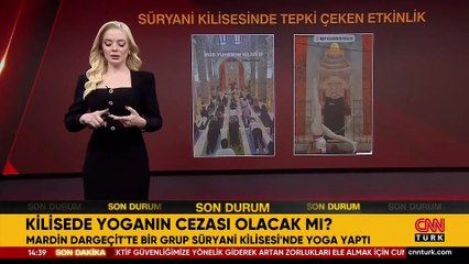 CEZASI OLACAK MI? Yer: Mardin… Süryani Kilisesi’nde yoga yaptılar!