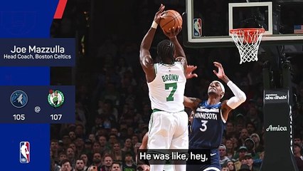 Brown 'setting the tone' for high-flying Celtics - Mazzulla