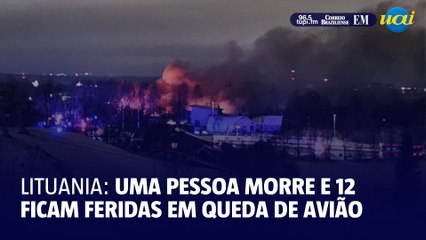 Uma pessoa morre e 12 ficam feridas em queda de avião na Lituania