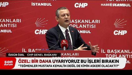 CHP Genel Başkanı Özel'den teğmenler açıklaması: "Bir daha uyarıyoruz bu işleri bırakın"