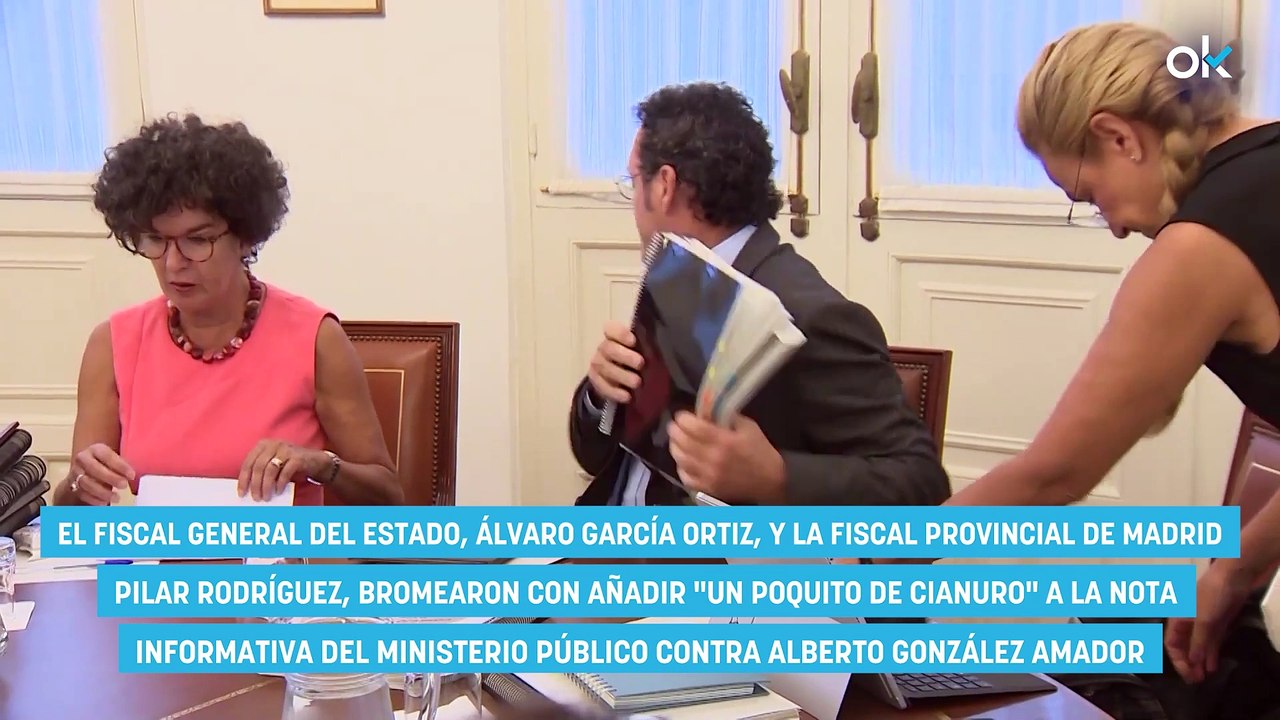 García Ortiz y su fiscal bromearon con añadir "un poquito de cianuro" a la nota contra el novio de Ayuso