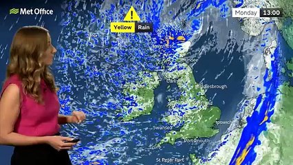 Met Office Monday Afternoon Weather Forecast 25/11/2024