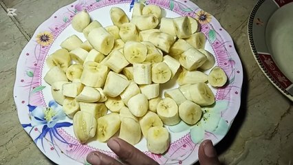 Banana Milk Shake With Cream Recipe by AnsariFoods