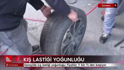 Sanayilerde kış lastiği yoğunluğu başladı