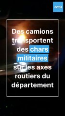 Des chars américains traversent les Landes
