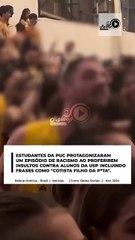 ESTUDANTES DA PUC INSULTAM ALUNOS DA USP COM FALAS RACISTAS: "COTISTA FILHO DA P*TA