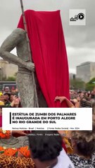ESTÁTUA DE ZUMBI DOS PALMARES É INAUGURADA EM PORTO ALEGRE, NO RIO GRANDE DO SUL