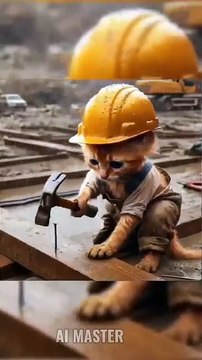 Poor Cat at work _ai​ _cats​ _aicat​ _cat​ _cutecat​ _catlover​ _catvideos​ _aicat​(360P)