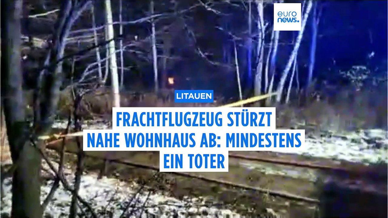 Pilot tot, Co-Pilot in Lebensgefahr: DHL-Frachtflugzeug stürzt in Vilnius ab