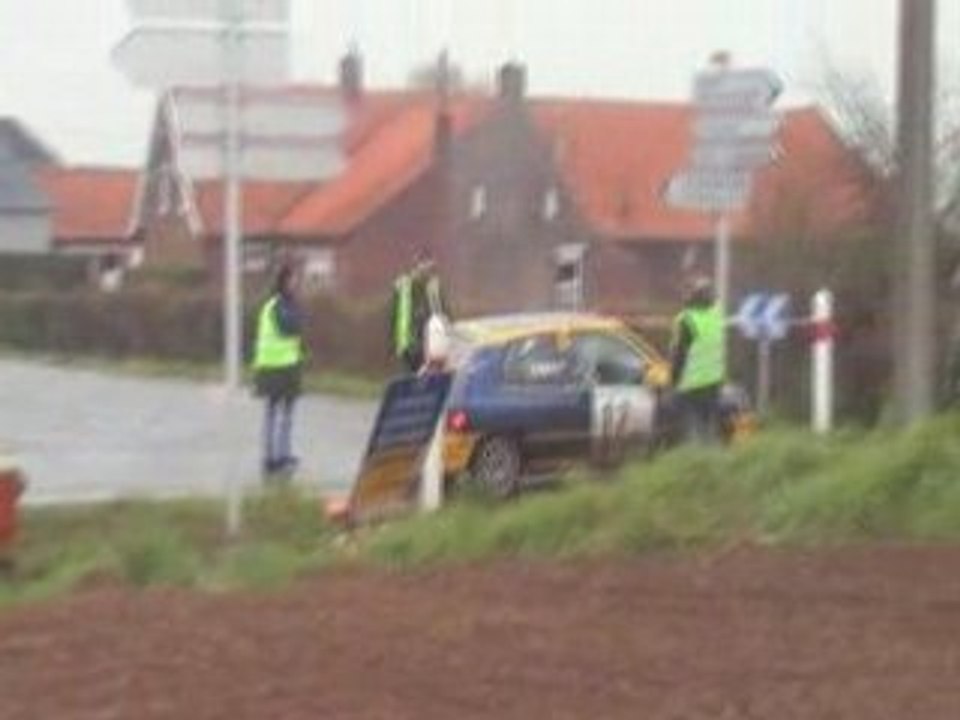 rallye de la lys 2008 sercus clio tout droit