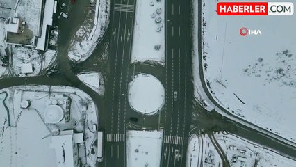 Samsun'un Yüksek Kesimlerinde Kar Yağışı Etkili Oldu