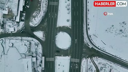 Samsun'un Yüksek Kesimlerinde Kar Yağışı Etkili Oldu