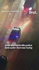 Man accused of pointing laser at police helicopter