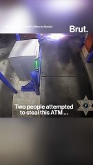 Two people fail to steal an ATM