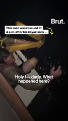 Kayaker rescued at sea