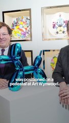 Jeff Koons sculpture knocked over and shattered