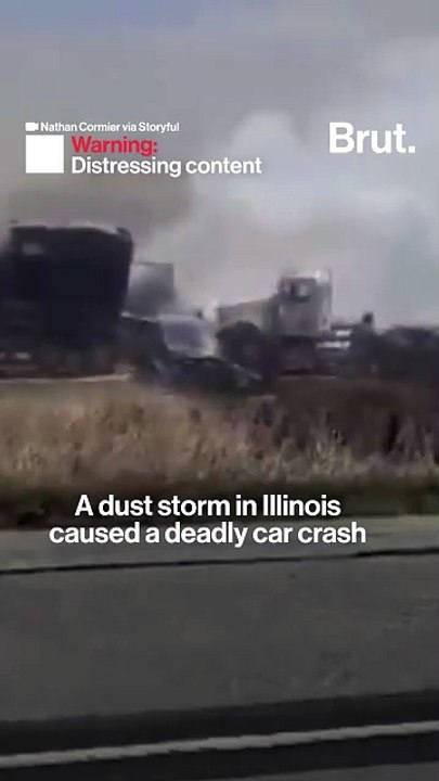 Dust storm causes deadly car crash - video Dailymotion