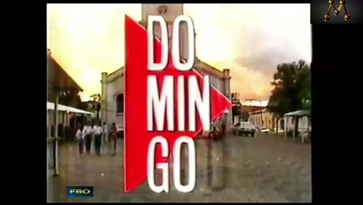 Chamada do Programa de Domingo em 1990 - Rede Manchete