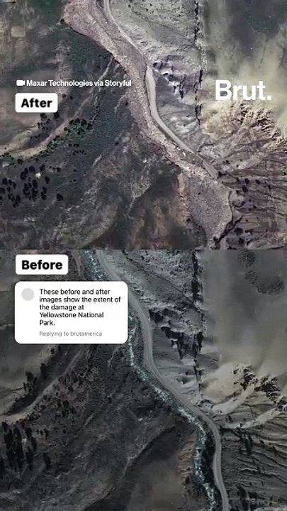 This is what Yellowstone looks like now