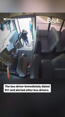 Bus drivers save child