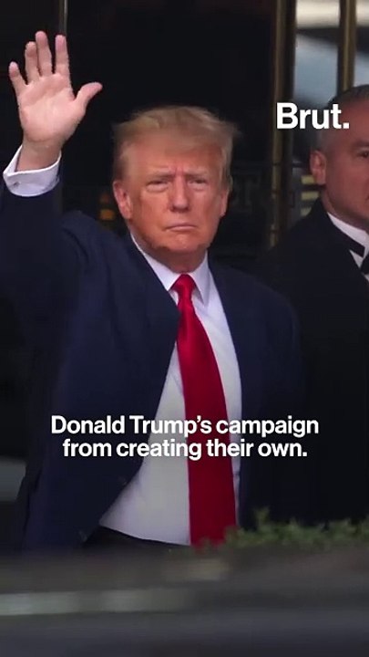 Trump creates fake "mugshot" t-shirts