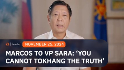 Marcos challenges VP Duterte: You cannot ‘Tokhang’ the truth