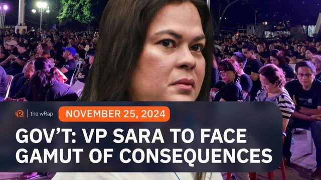 From legal liabilities to disbarment: Gov’t lists consequences of VP Duterte’s Zoom threats