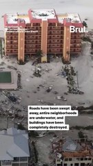 Aerial footage of Hurricane Ian damage