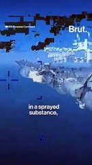 Video shows Russian jet dump fuel on U.S. drone