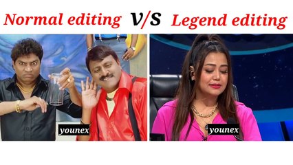 Normal editing vs legend editing