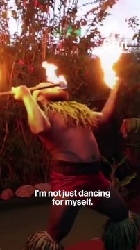 Meet world champion fire knife dancer Mikaele Oloa